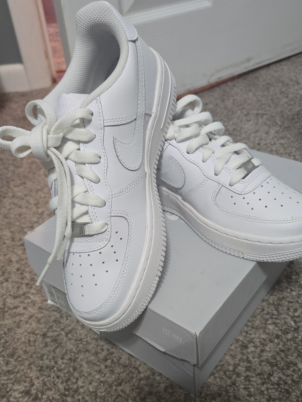 Nike Kids Air Force 1 Low Sneakers - White